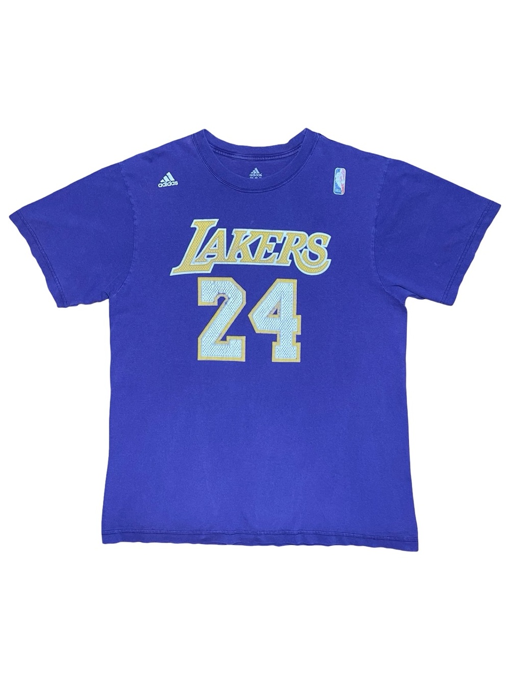 Vintage Adidas NBA Los Angeles Lakers Basketball Kobe Bryant Jersey Tee Shirt